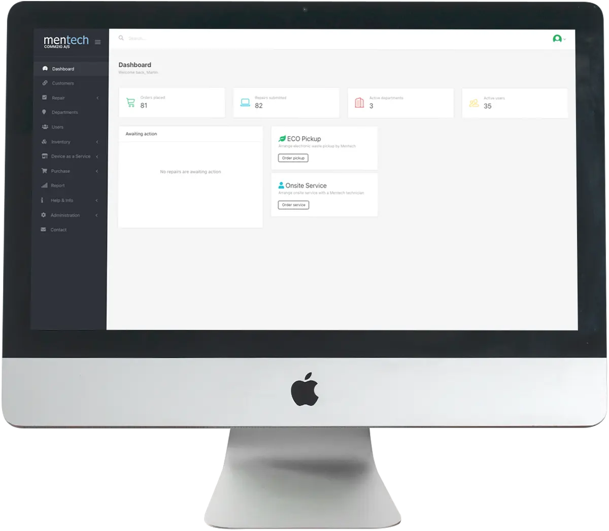 Mockup - digital platform